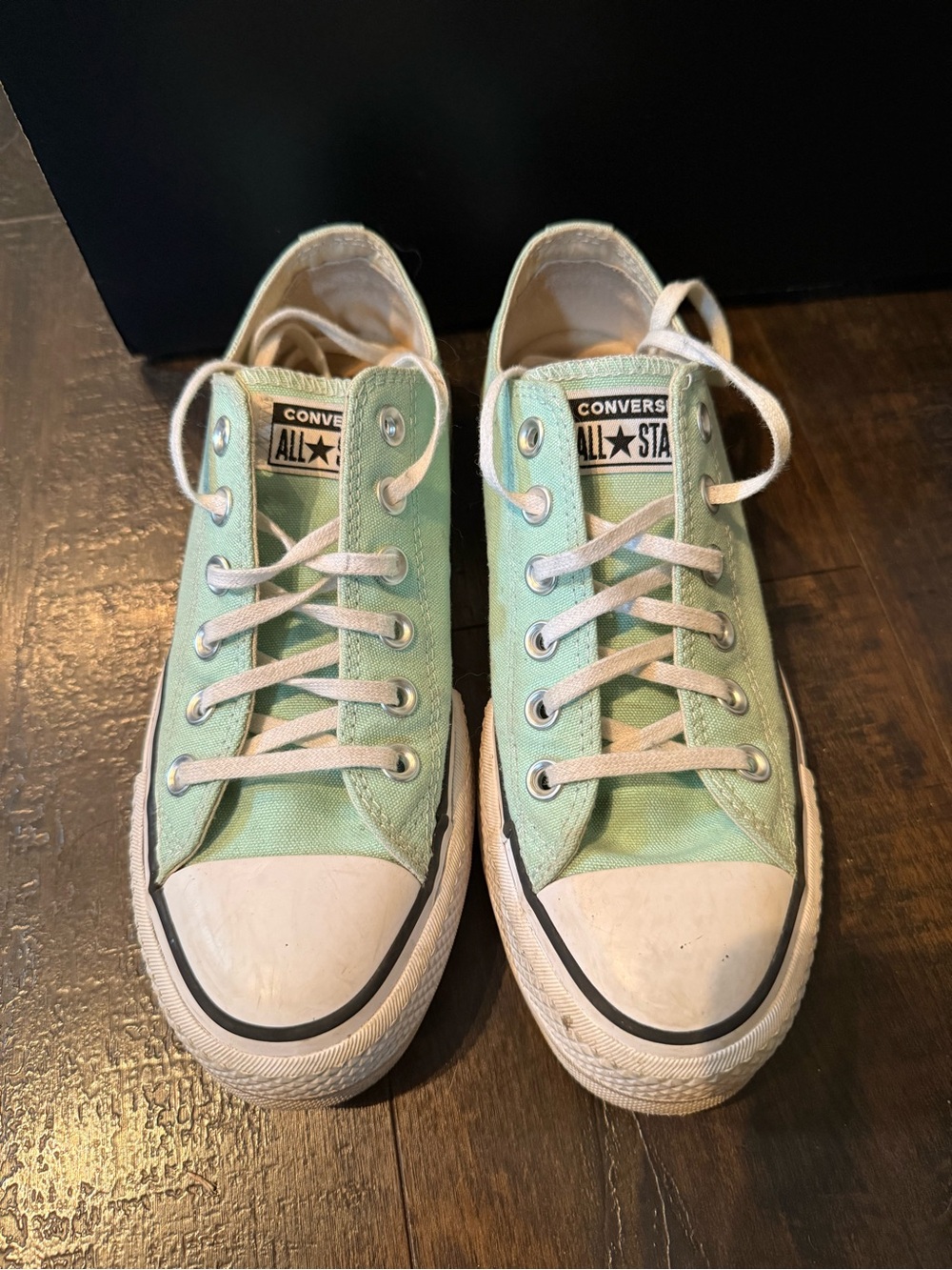 Converse Mint Green Low Top Sneakers